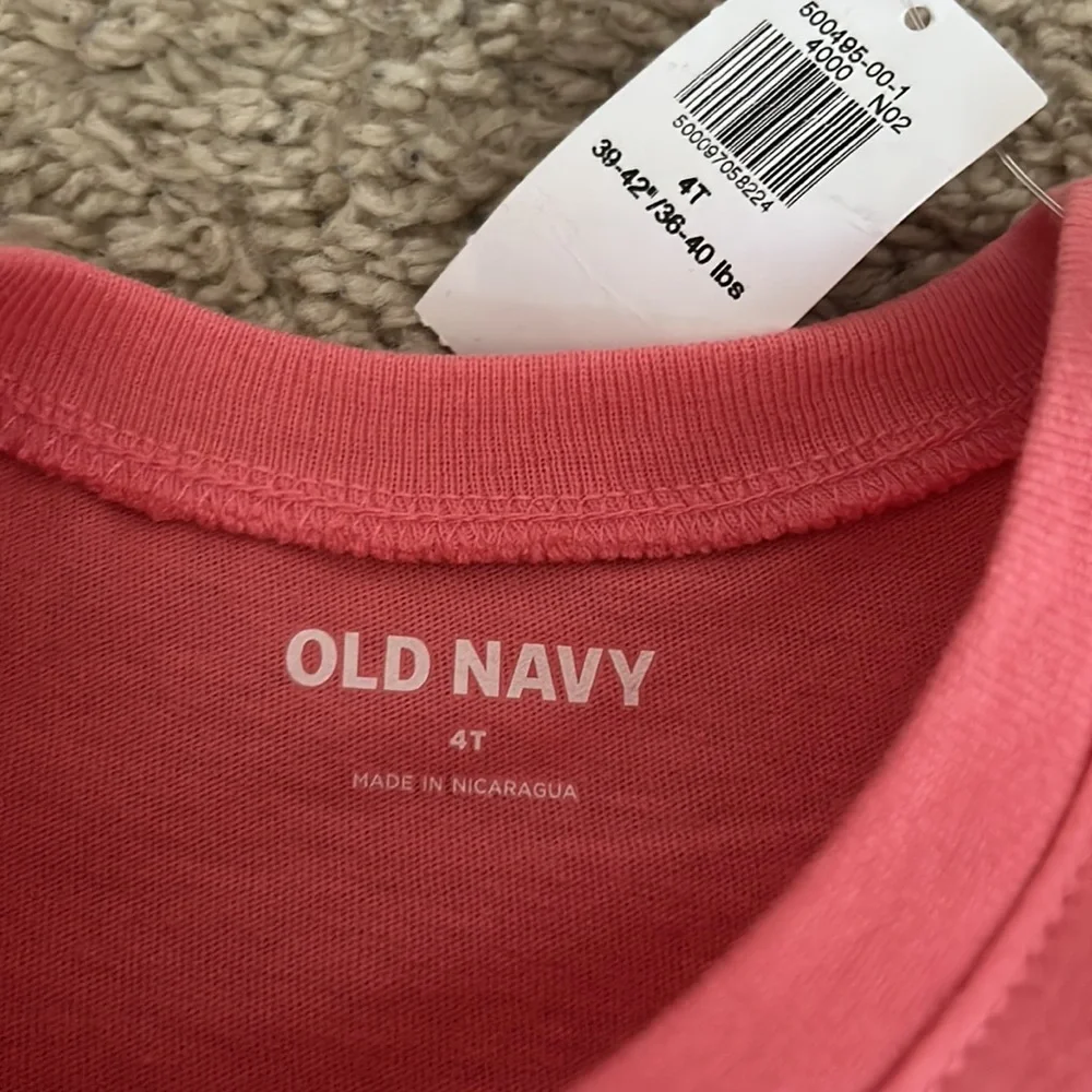 Old Navy Toddler Girl Long Sleeve T-Rex Rexcellent Basic Shirt 4T NWT